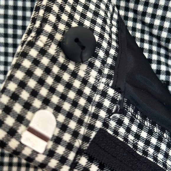 Zara Checkered Cigarette Pants Black & White - Picture 4 of 6